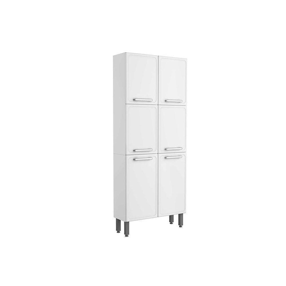 Paneleiro De Cozinha Modulado Gourmet 7038 C/ 6 Portas Branco - Bertolini