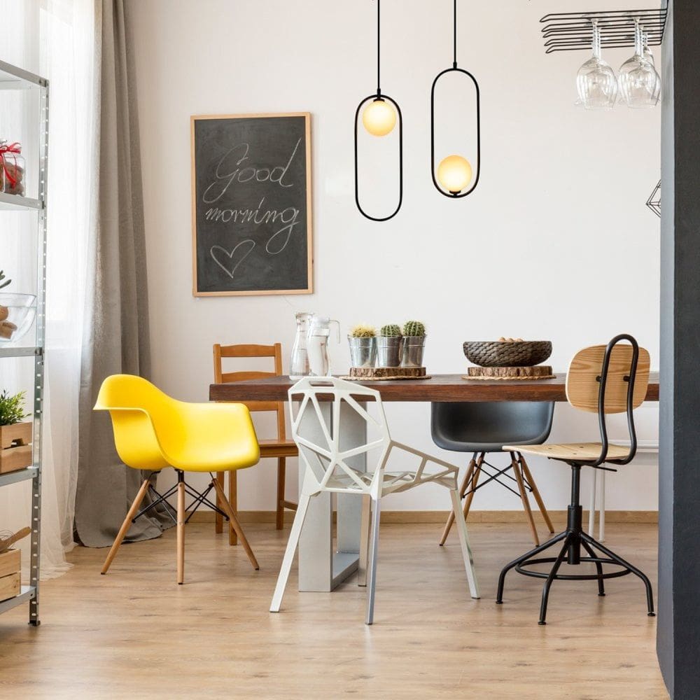 Pendente Gude 17cmx47cm 5X5W G9 Bella Iluminação Preto