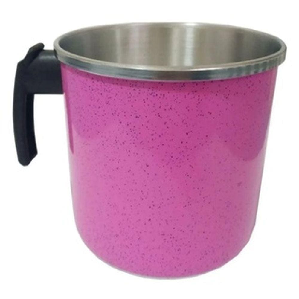 Leiteira Fervedor Caneco Rosa Pink 12cm (1 Litro) Alumínio