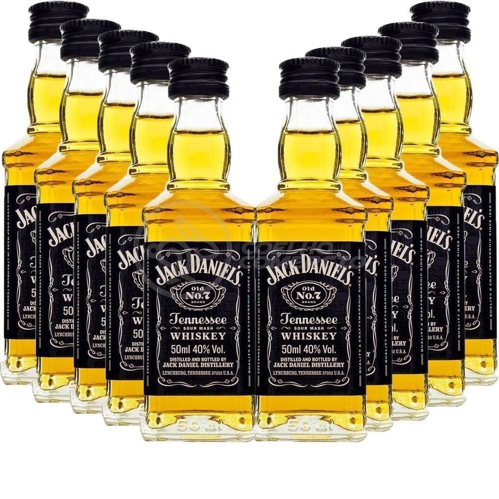 Kit 10 Mini Whisky Jack Daniels 50Ml