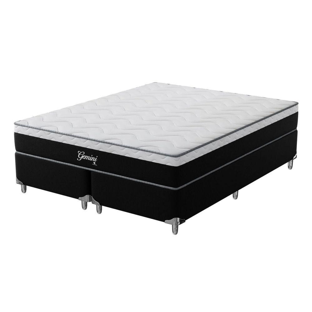 Cama Box King 193x203x68cm Gemini Montreal Preto