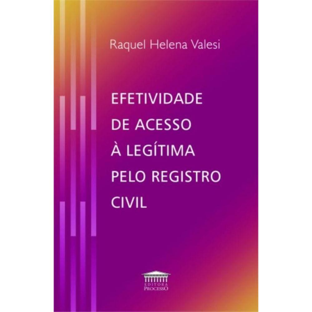 Efetividade De Acesso A Legitima Pelo Registro Civ