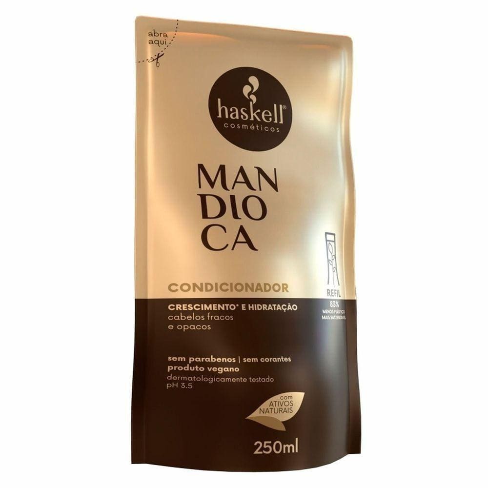 Condicionador Cabelos Opacos Haskell Mandioca Sachê 250Ml