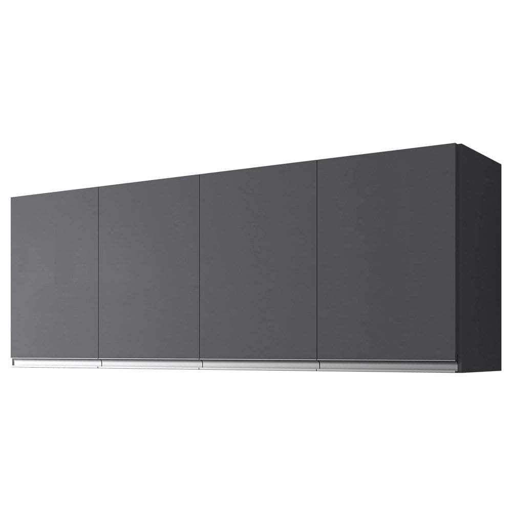 Armario Aereo 160 cm 4 Portas Andreia Cinza REAJL