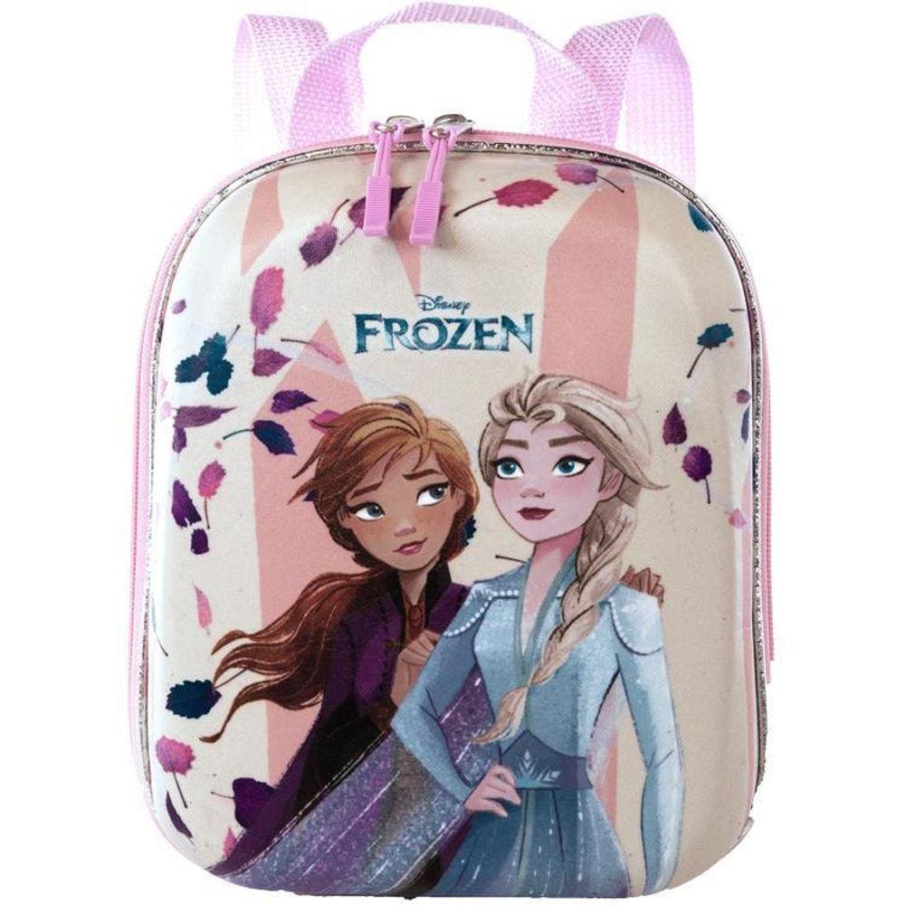 Lancheira 3D Frozen Elsa E Anna Impermeável Infantil Escolar