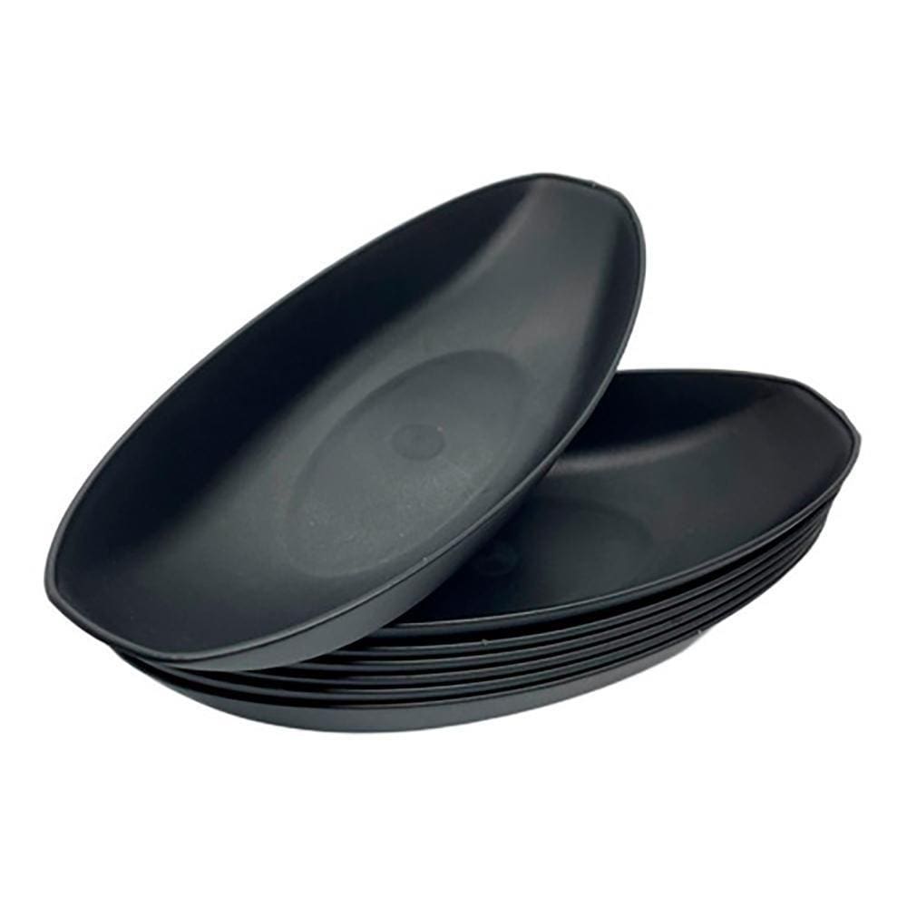 Kit 20 Prato Preto Cumbuca Aperitivo Multiuso Cozinha