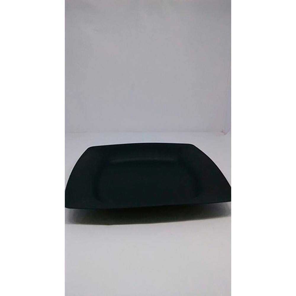20 Prato Quadrado Preto Plástico Melhor Preço