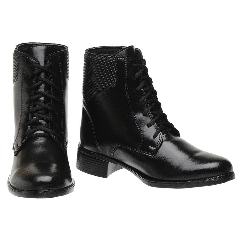 Bota Coturno Lisa M&D Store Bico Redondo Fecho em Cadarço