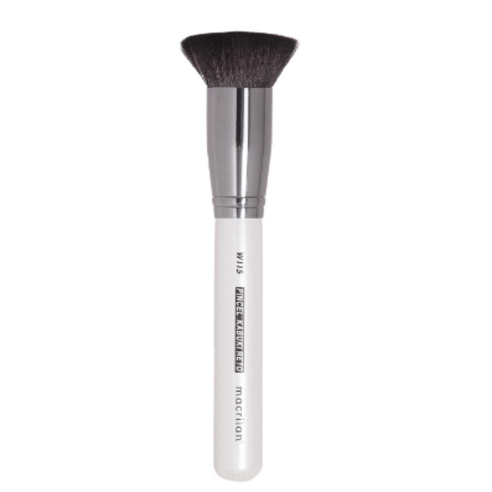 Macrilan Pincel Kabuki Para Pó, Base E Blush Profissional W115