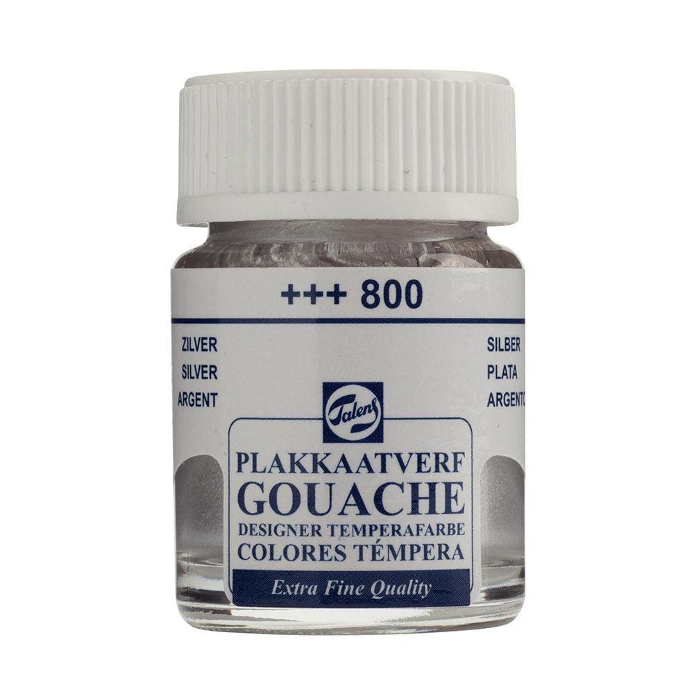 Tinta Gouache Extra Fine Silver 16ml Talens 08168002