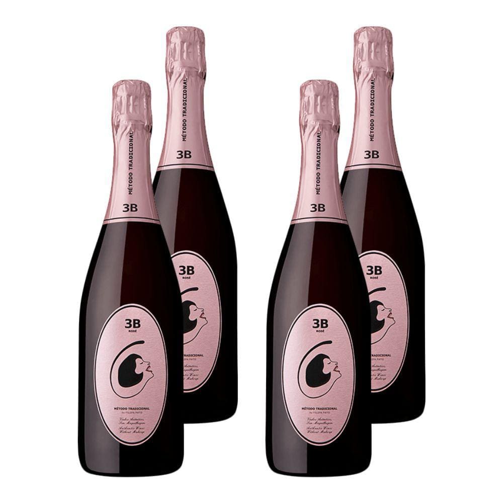 Kit 4 Espumantes 3B Rosé Portugal 750ml