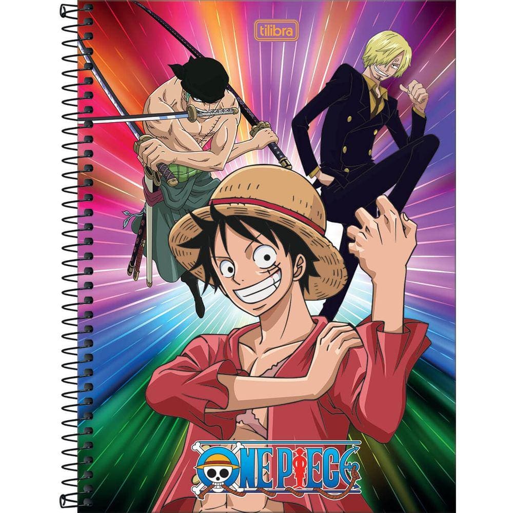 Caderno One Piece 1 Matéria Universitário Tilibra