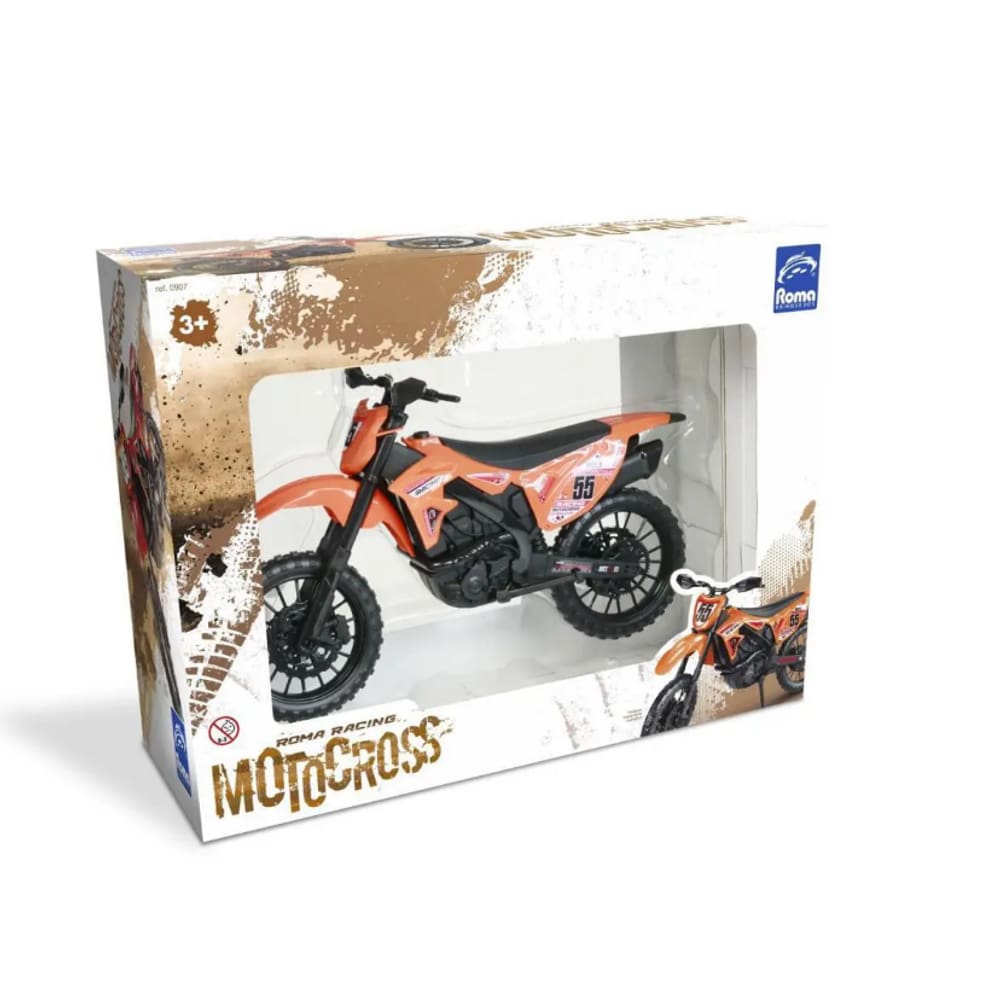 Brinquedo Racing Motocross - Laranja - Roma Plást.
