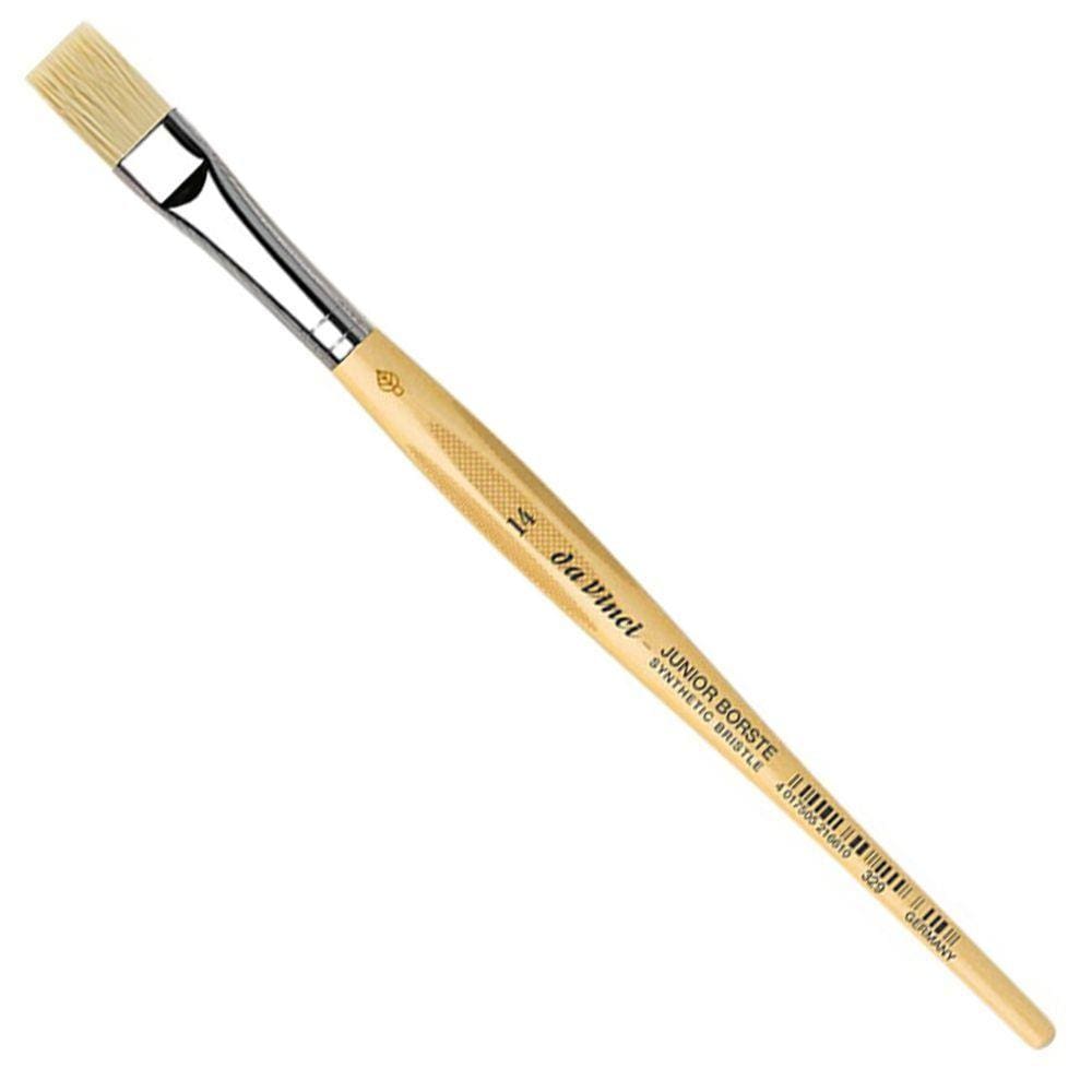 Pincel Da Vinci Junior Bristle Chato 14 Fibra Sintética Série 329