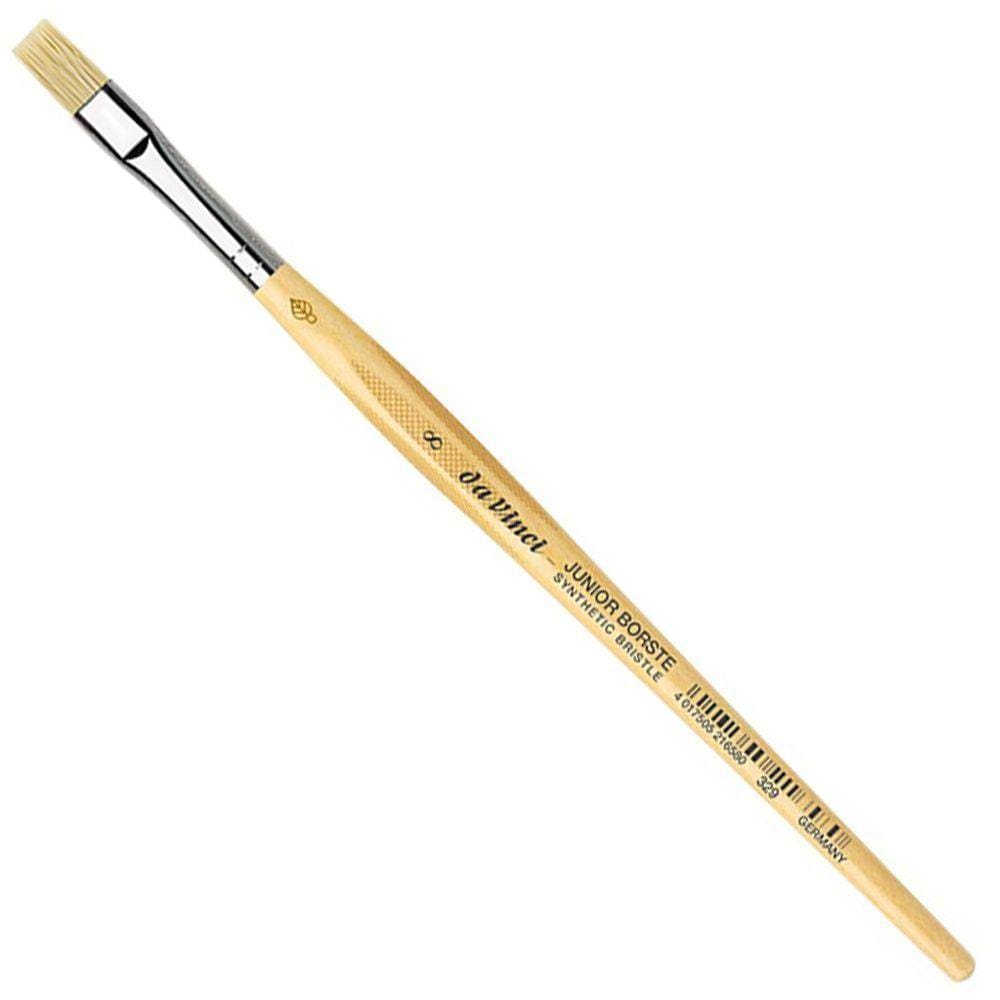 Pincel Da Vinci Junior Bristle Chato 8 Fibra Sintética Série 329