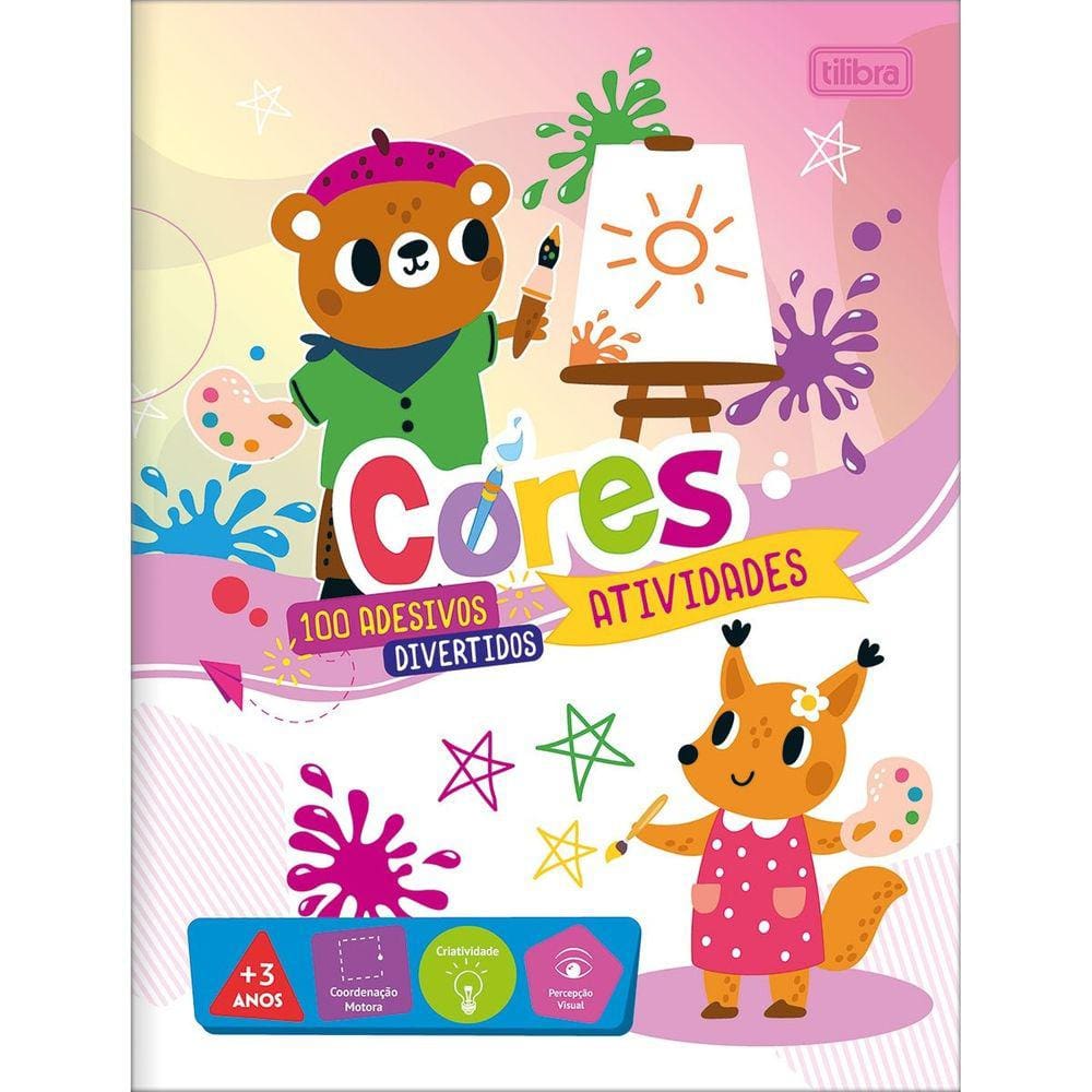 Livro Pedagogico para Colorir Infantil de Aprender Tilibra