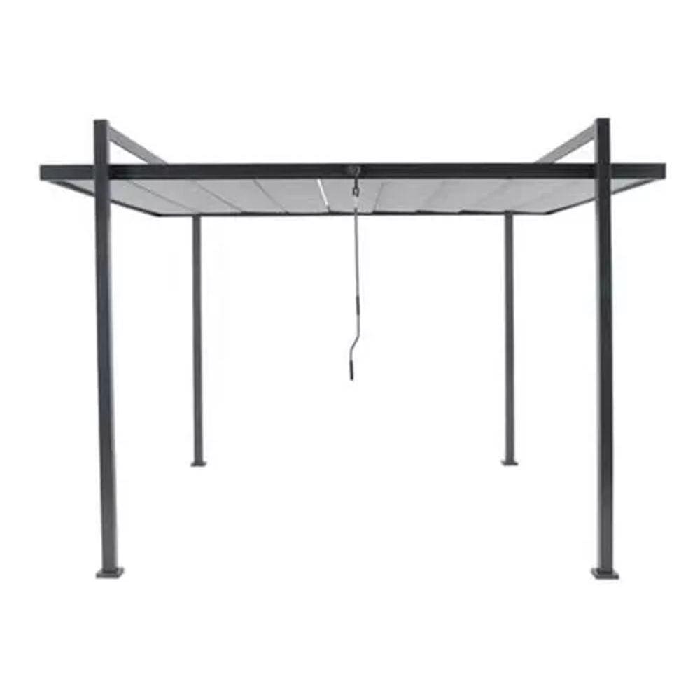 Kit Pergolado De Aluminio Com Toldo Retrátil - 2,57x3,50m