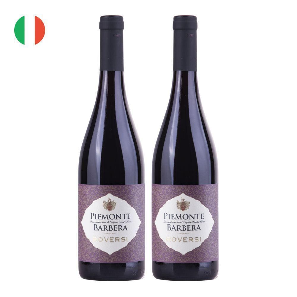 Kit 2 Vinhos MGM Roversi Barbera Tinto Itália 750ml