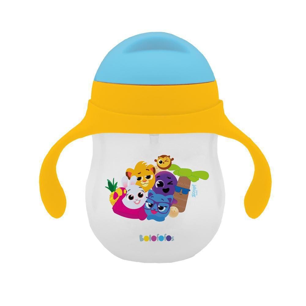 Copo Treinamento Alças 280Ml Amarelo Bolofofos- Zoop Toys