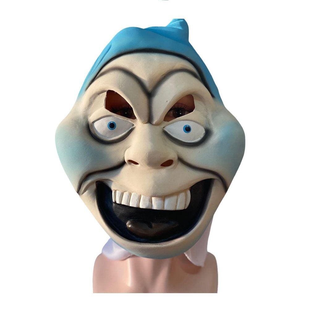 Máscara Fantasminha Látex Com Capuz Halloween Fantasia Festa