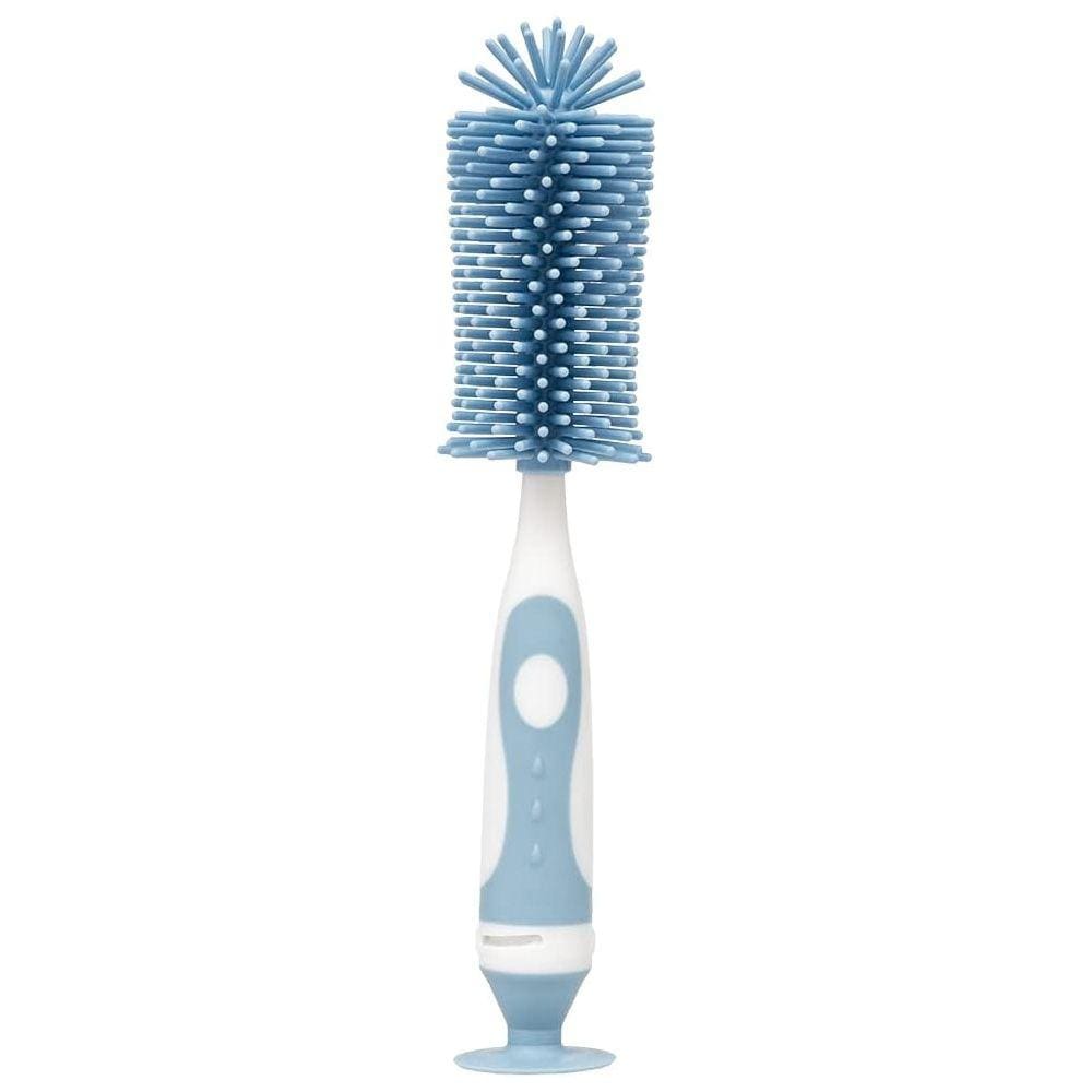Escova Para Mamadeiras Silicone Azul Buba