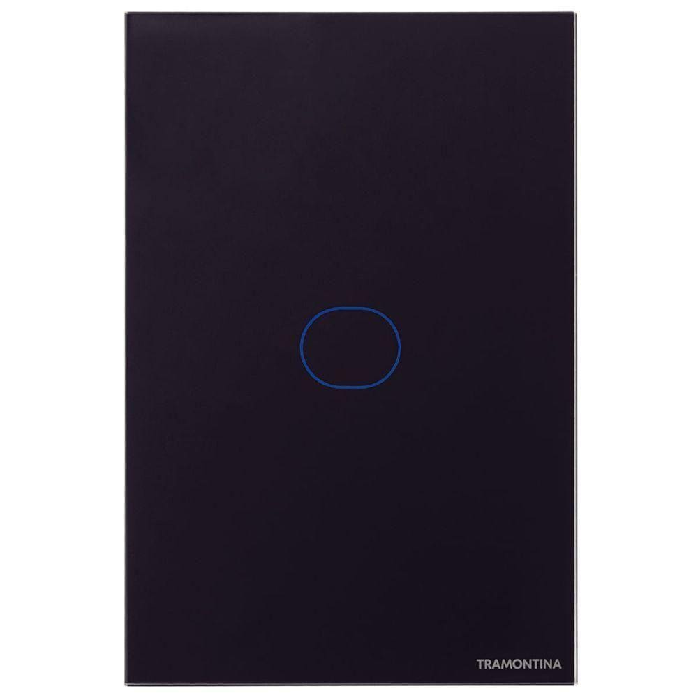 Interruptor Touch Wi-fi Smart Tramontina Preto Com 1 Canal