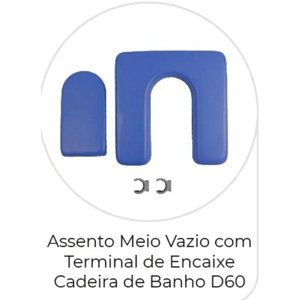 Assento para Cadeira de Banho D60 Dellamed Macia Impermeável