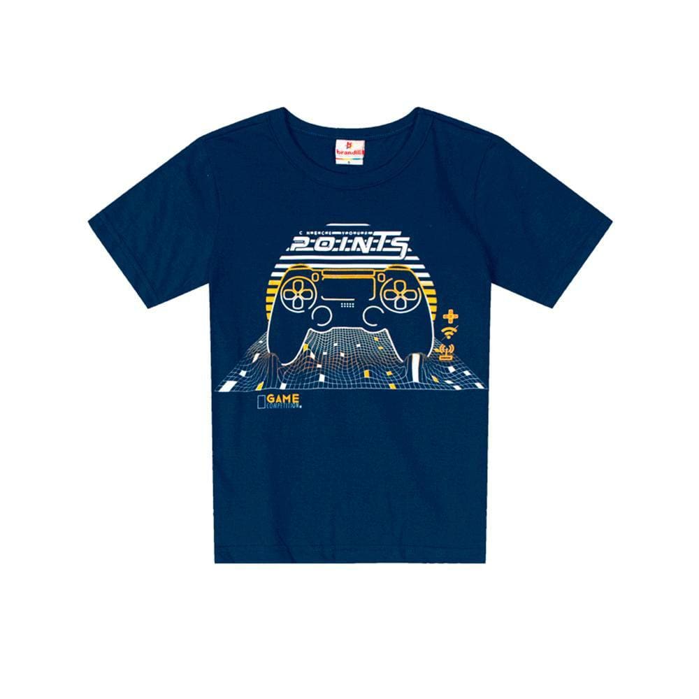 Camiseta Infantil Manga Curta Meia Malha Game Brandili Ref:25758 4/10