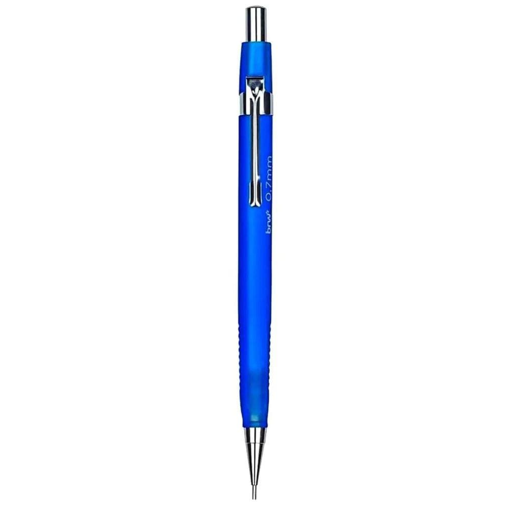Lapiseira Técnica Triangular 0.7mm Colorida BRW | Grip Ergônomico | Escrita Macia