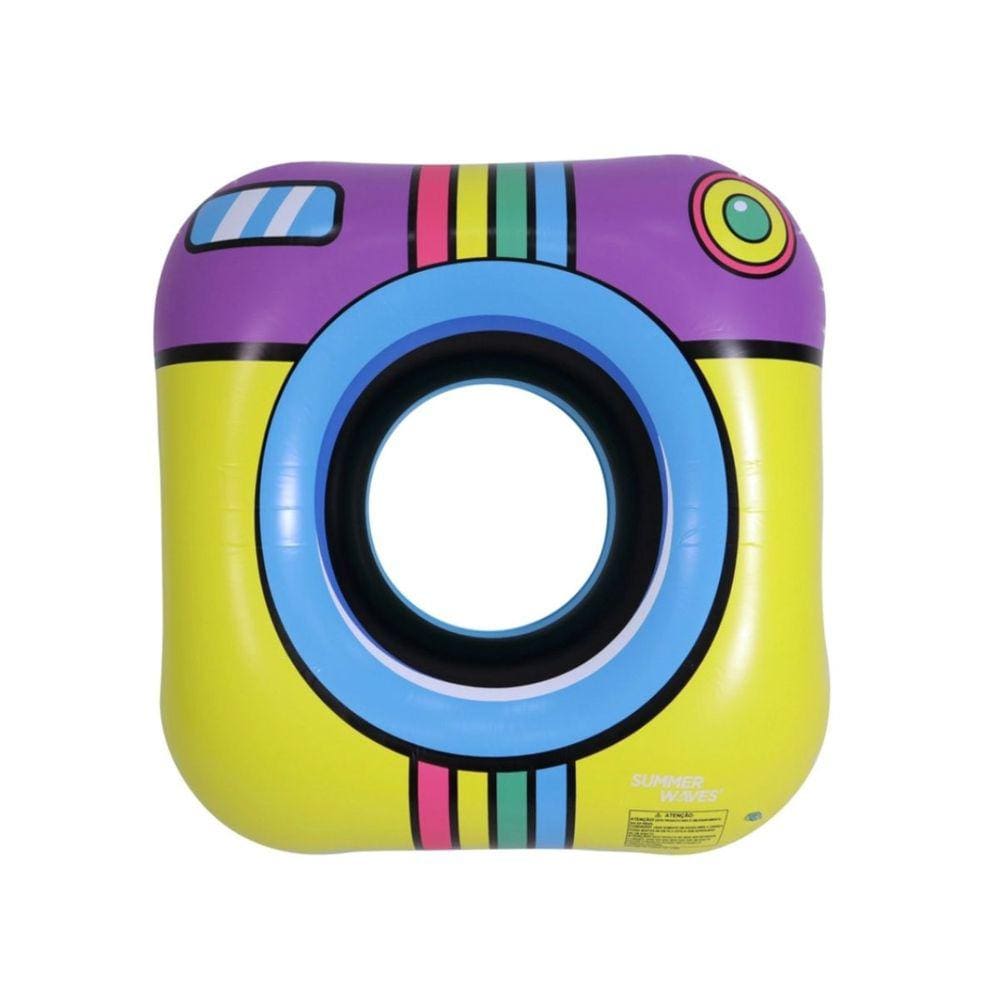 Boia Inflável Circular Instacamera Aquática Piscina Praia