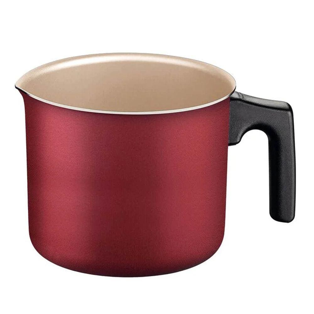 Fervedor Tramontina Turim Leiteira Antiaderente 1 ,7L Vermelha Alumínio Starflon Max