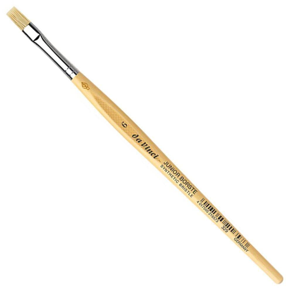 Pincel Da Vinci Junior Bristle Chato 6 Fibra Sintética Série 329