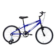 Bicicleta Aro 20 Infantil MTB Boy Com Roda Lateral - Azul