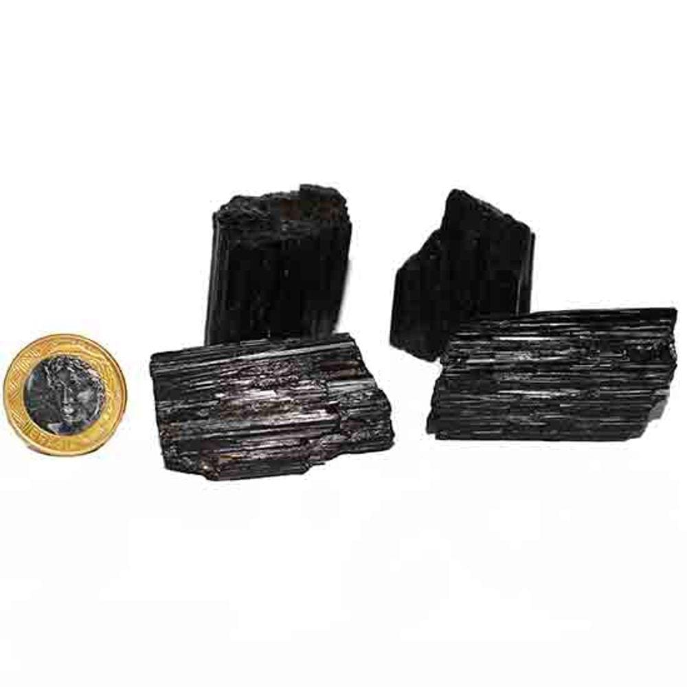Turmalina Preta Pedra Extra Natural 40 a 50mm 65g Classe A