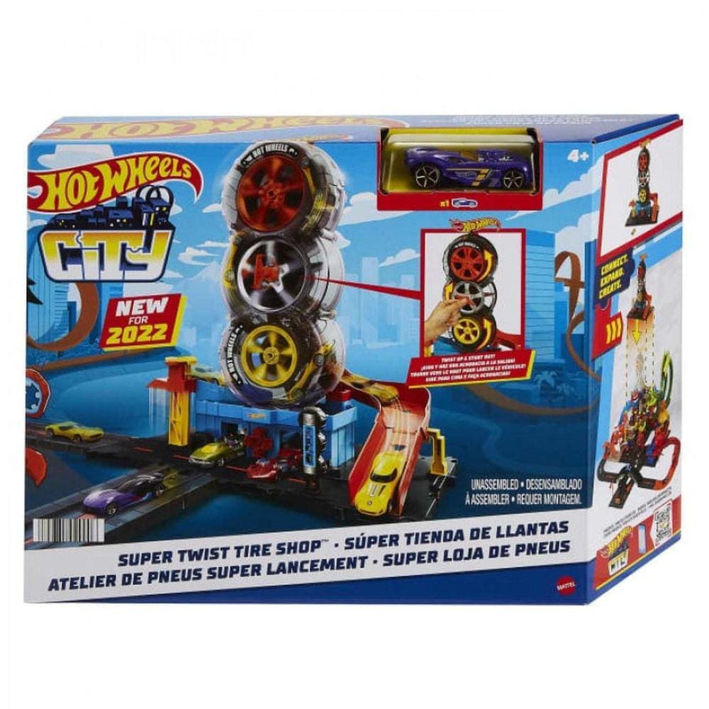 Conjunto e Pista - Hot Wheels City - Fuga de Salto do Tubarão - Mattel