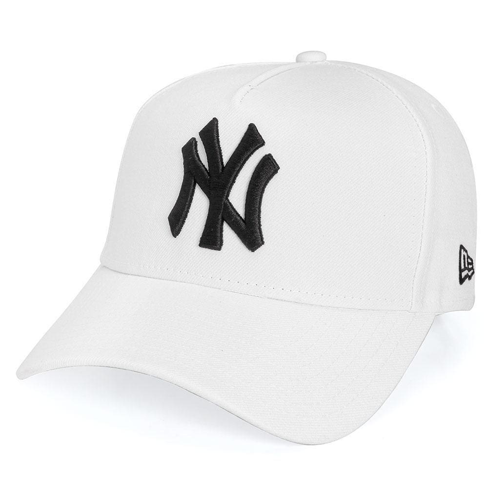 Boné New Era 9Forty New York Yankees Aba Curva Branco