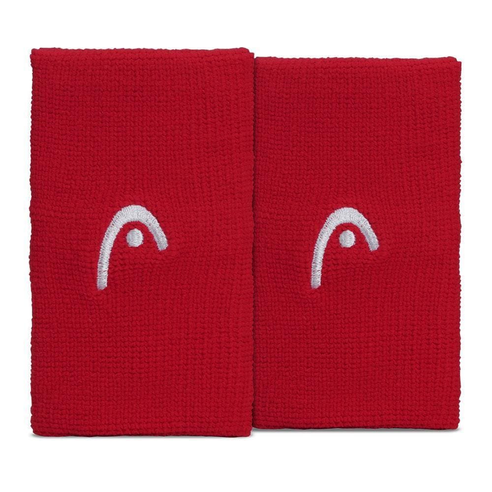 Munhequeira Head 2.5 Grande Logo Vermelha - Com 02 Unidades