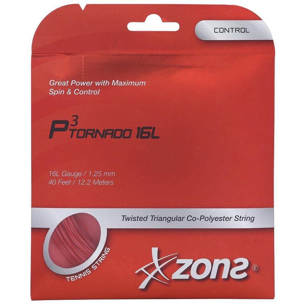 Corda Zons P3 Tornado 16L 1.25mm Vermelha - Set Individual