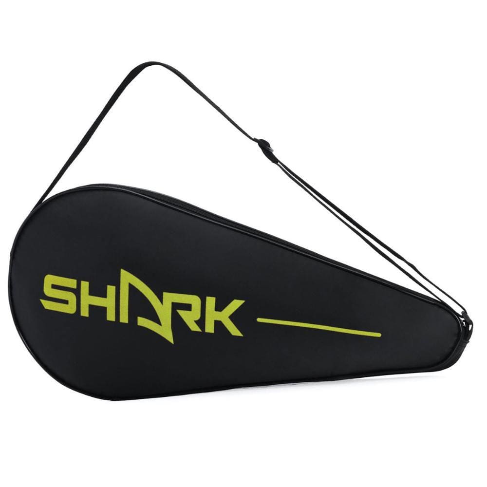 Capa Para Raquete De Beach Tennis Shark Preta e Amarela