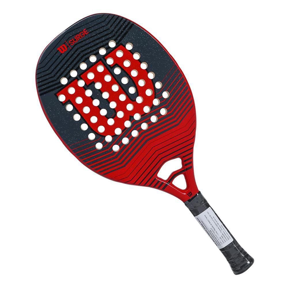 Raquete de Beach Tennis Wilson Surge Vermelha e Cinza