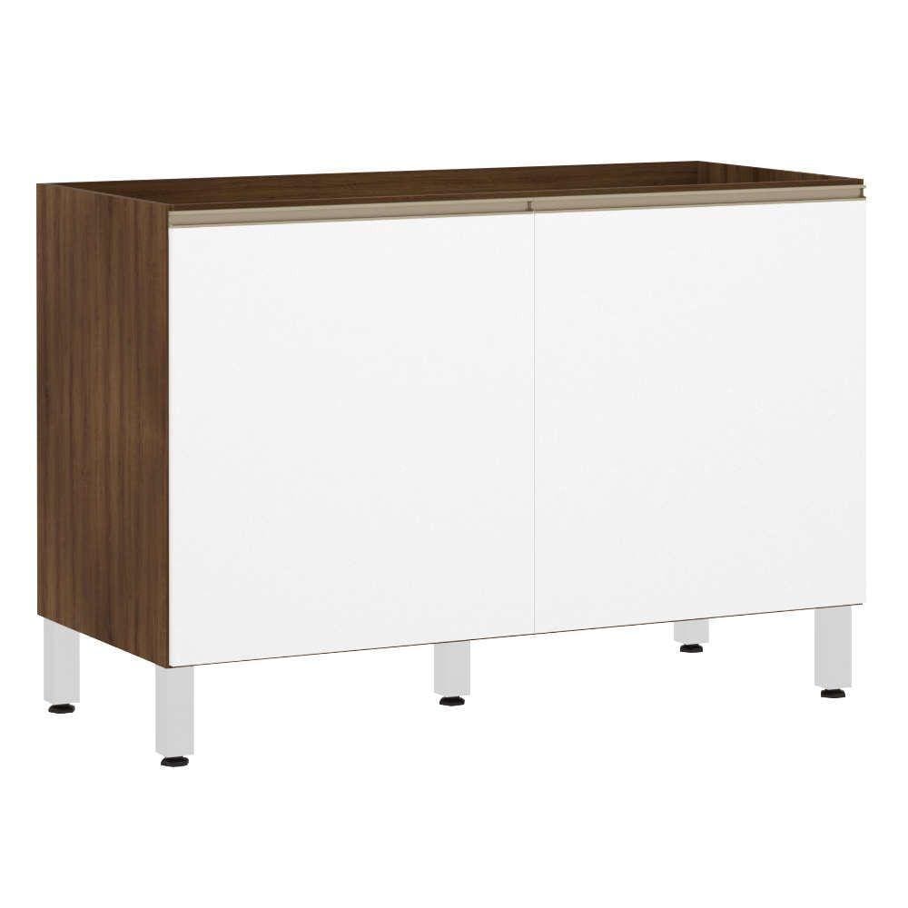 Balcão De Pia Sem Tamp 120cm Jade Com Branco