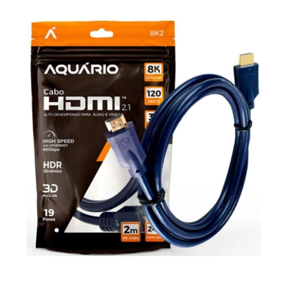 Cabo Hdmi Macho X Macho 2 Metros 8k Alta Blindagem