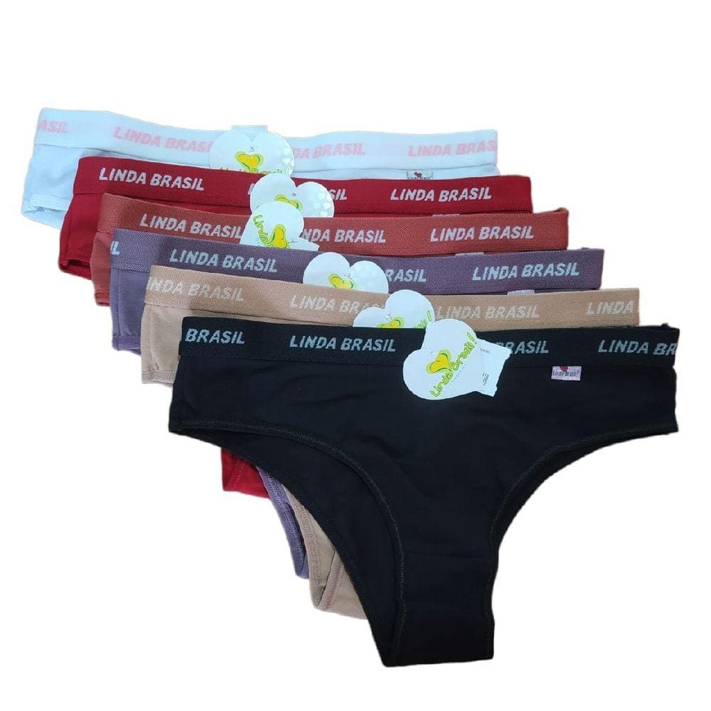 Kit C/6 Calcinha Linda Brasil Modelo 2618