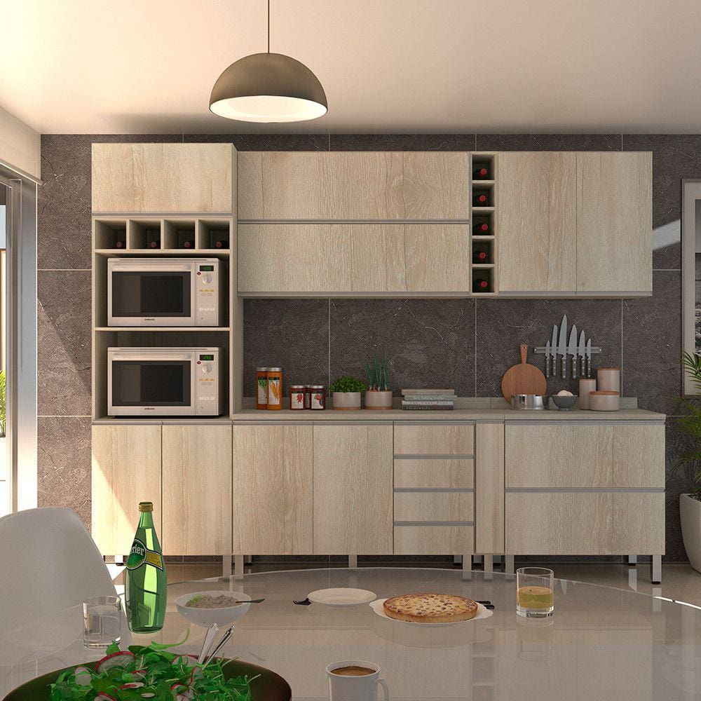 Cozinha Completa 7 Peças com Tampo Lis Luciane Móveis