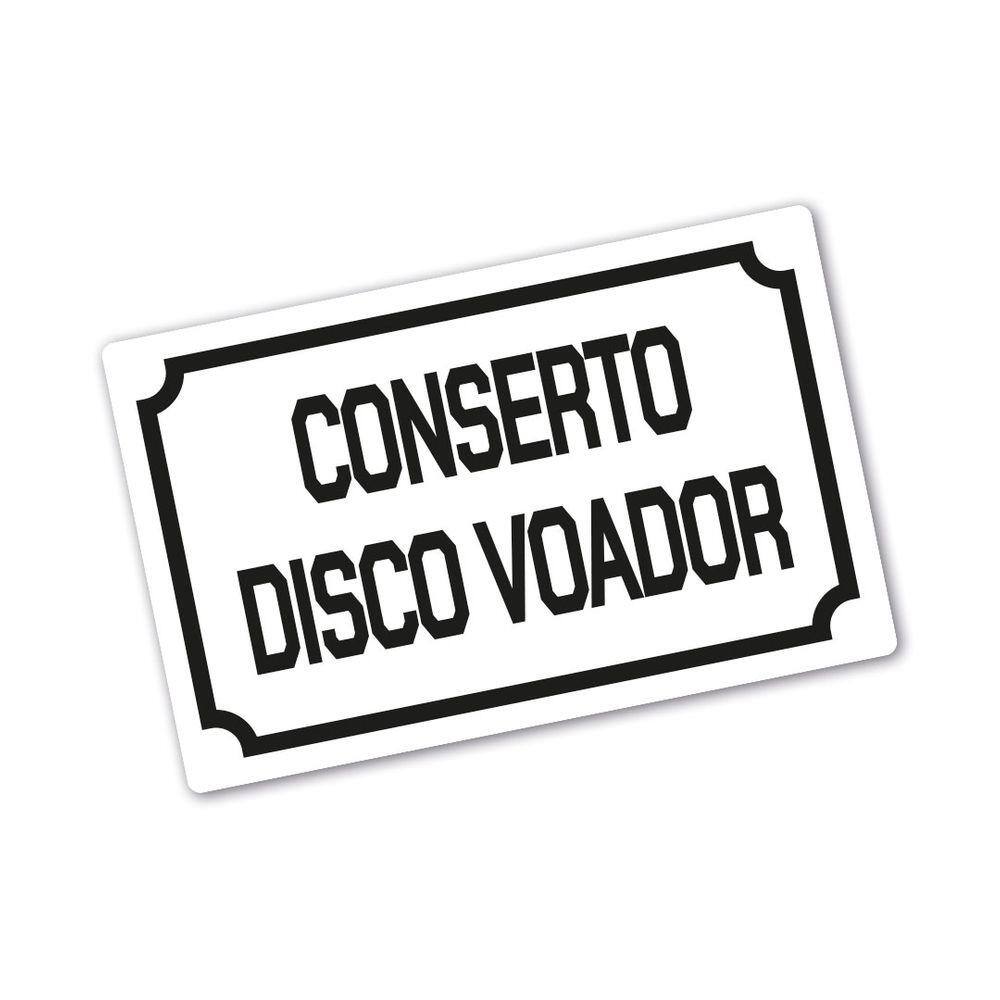 Placa Decorativa 30x20 - Conserto Disco Voador
