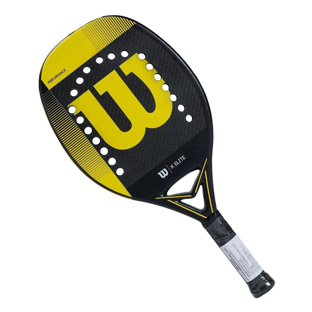 Raquete de Beach Tennis Wilson K Elite Preta e Amarela