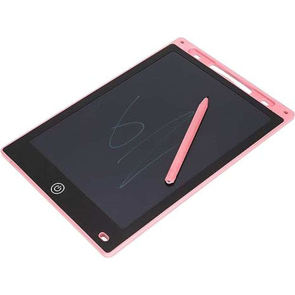 Lousa Mágica Tela LCD 12" Desenhar Escrever Rosa Exbom