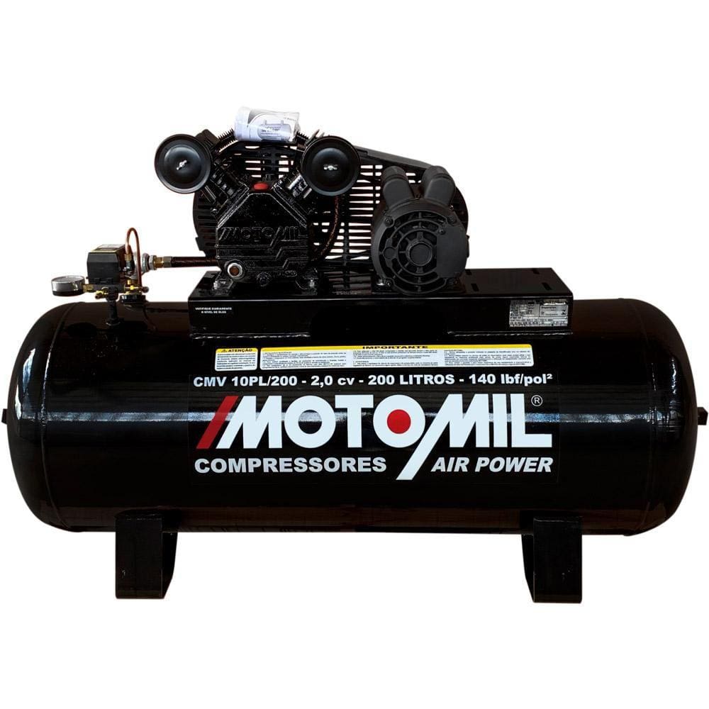 Compressor De Ar 10 Pés 2hp 200 Litros Cmv Mono Air Power 110 /220v 42276.0 MOTOMIL