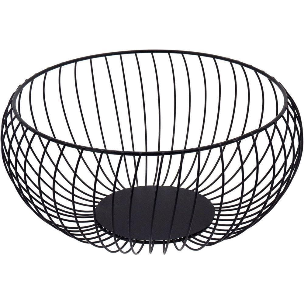 Fruteira 12X26X26Cm Metal Preto