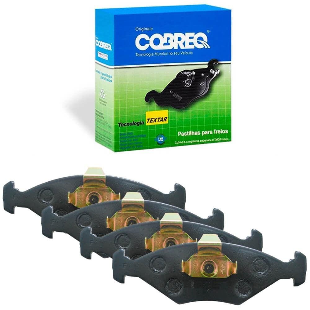 Kit Pastilha Freio Fiat Uno 2009 A 2010 Diant Teves Cobreq
